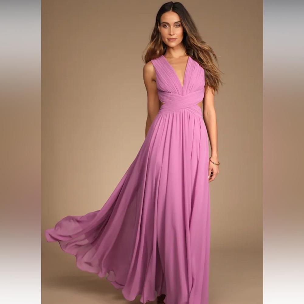 Lulu's Lavender Maxi Dress